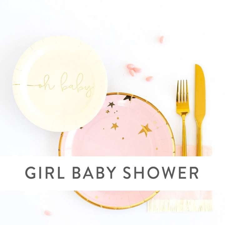 Girl Baby Shower Supplies and Decorations