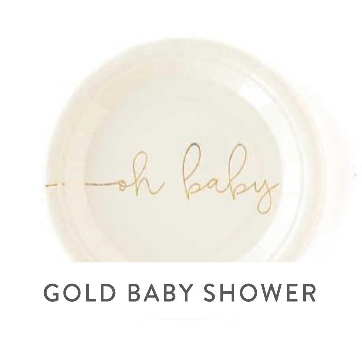 Metallic Gold Baby Shower