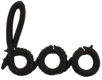 Black Boo Script Balloon 42in | The Party Darling