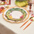 Green Autumn Bouquet Salad Plate 8ct | The Party Darling