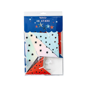 3D Patriotic Star Hanging Decorations | The Party Darling