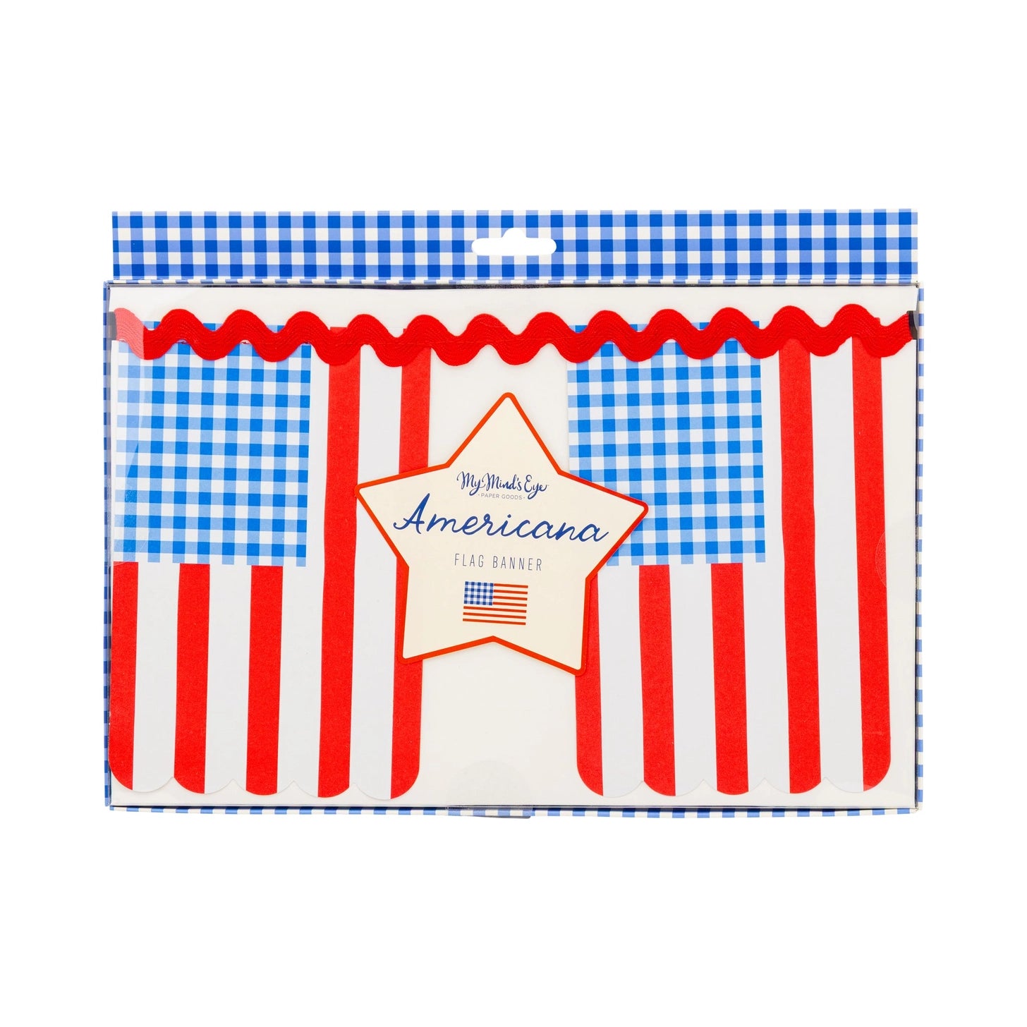 Product packaging for flag banner