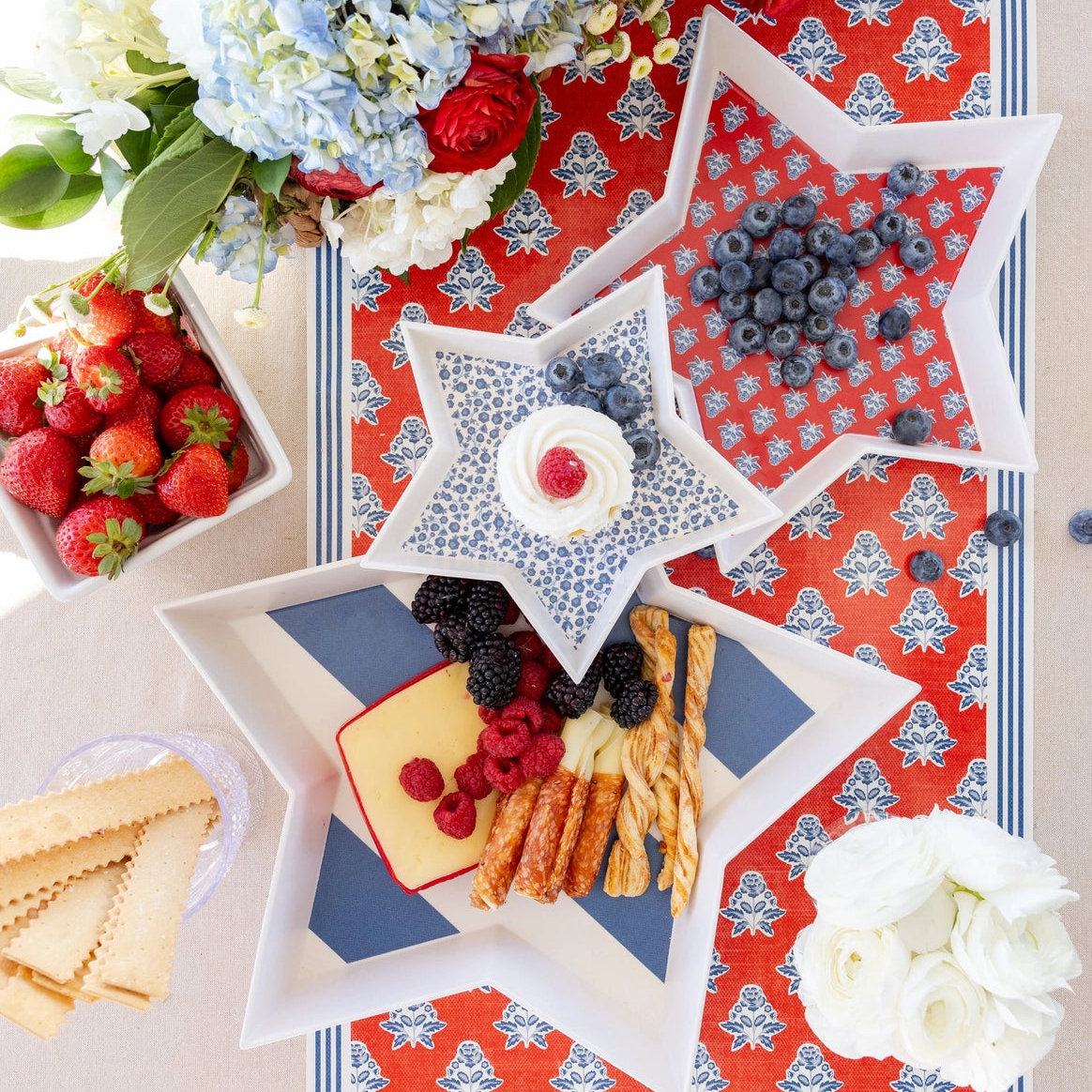 American Bamboo Stackable Star Trays