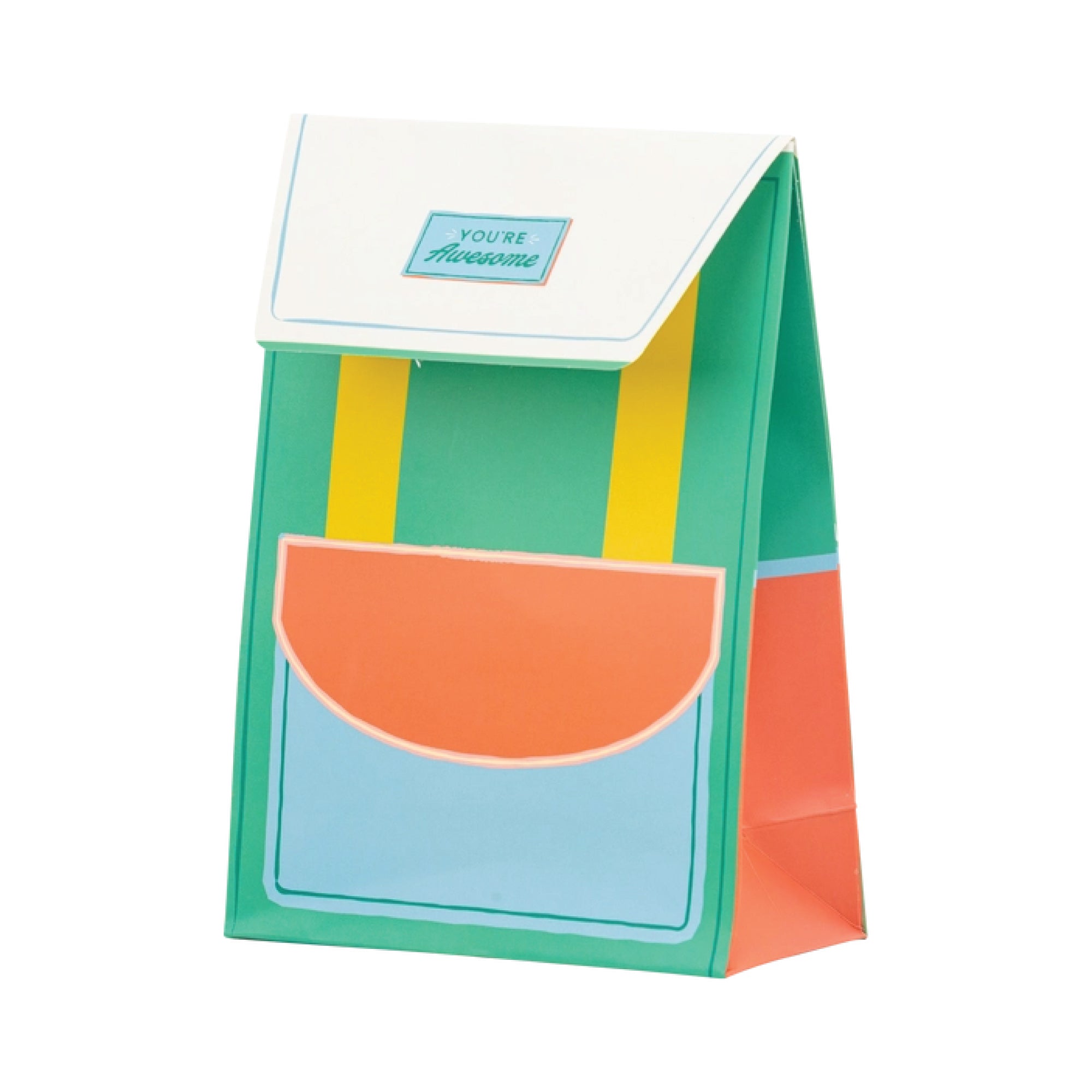 Back to school treat bags with fold over flap