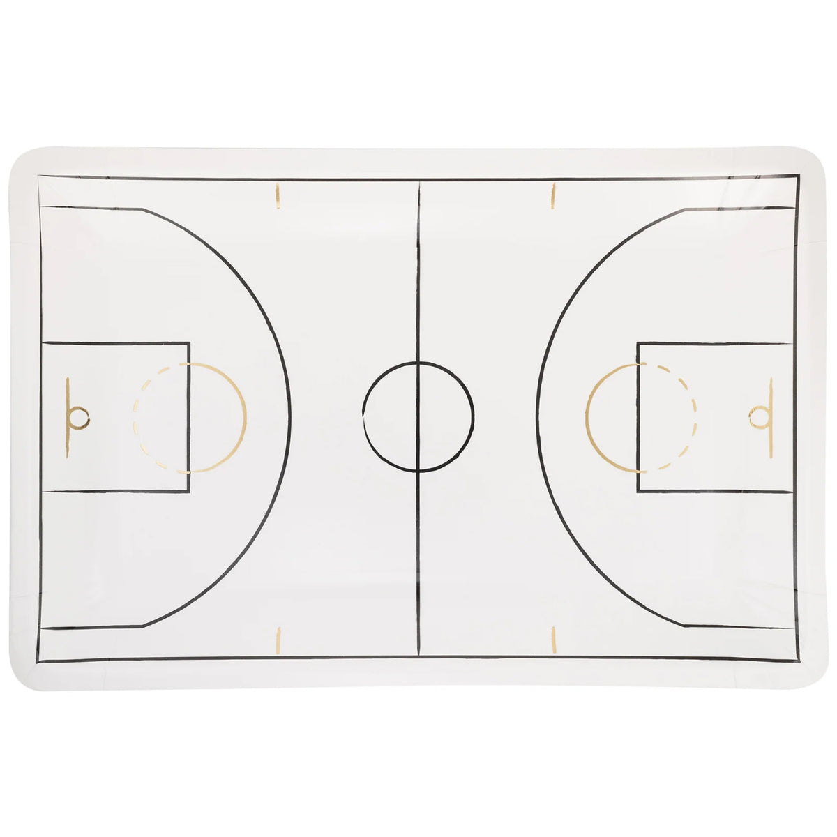 Basketball Court Lunch Plates 8ct | The Party Darling