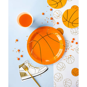 Basketball Dessert Napkins 24ct with Basketball Plate