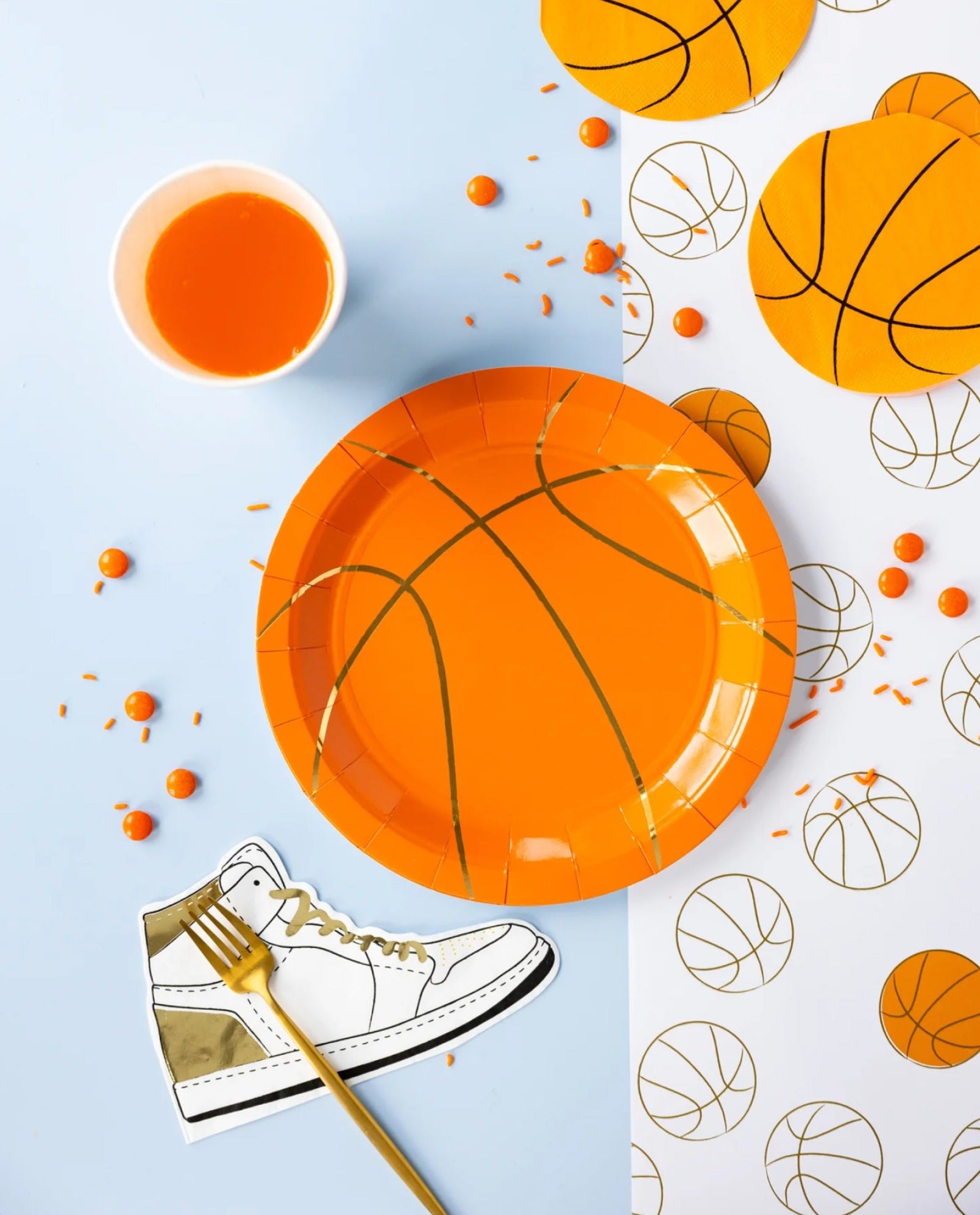 Basketball Lunch Plates 8ct | The Party Darling