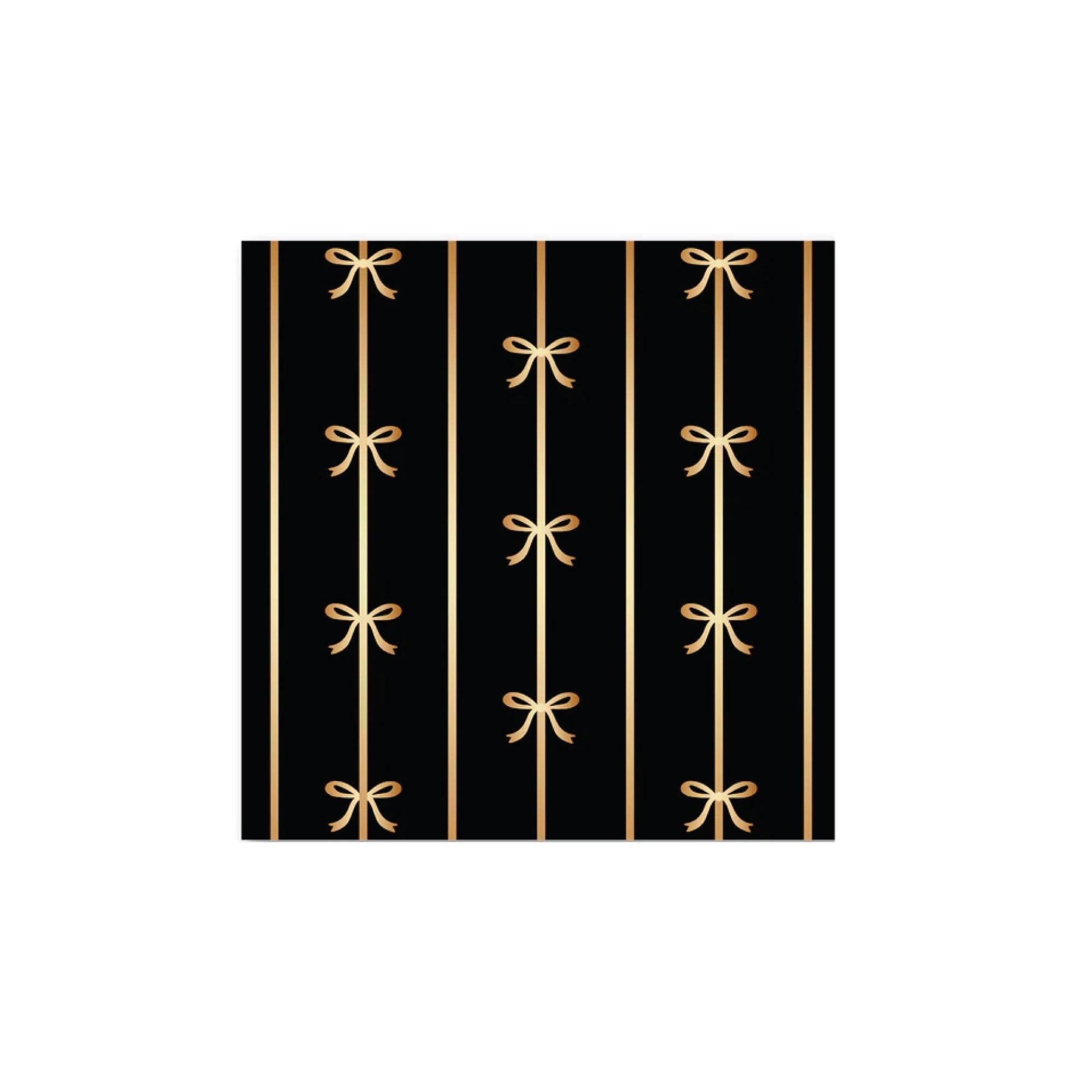 Black Gold Bow Dessert Napkins 20ct | The Party Darling
