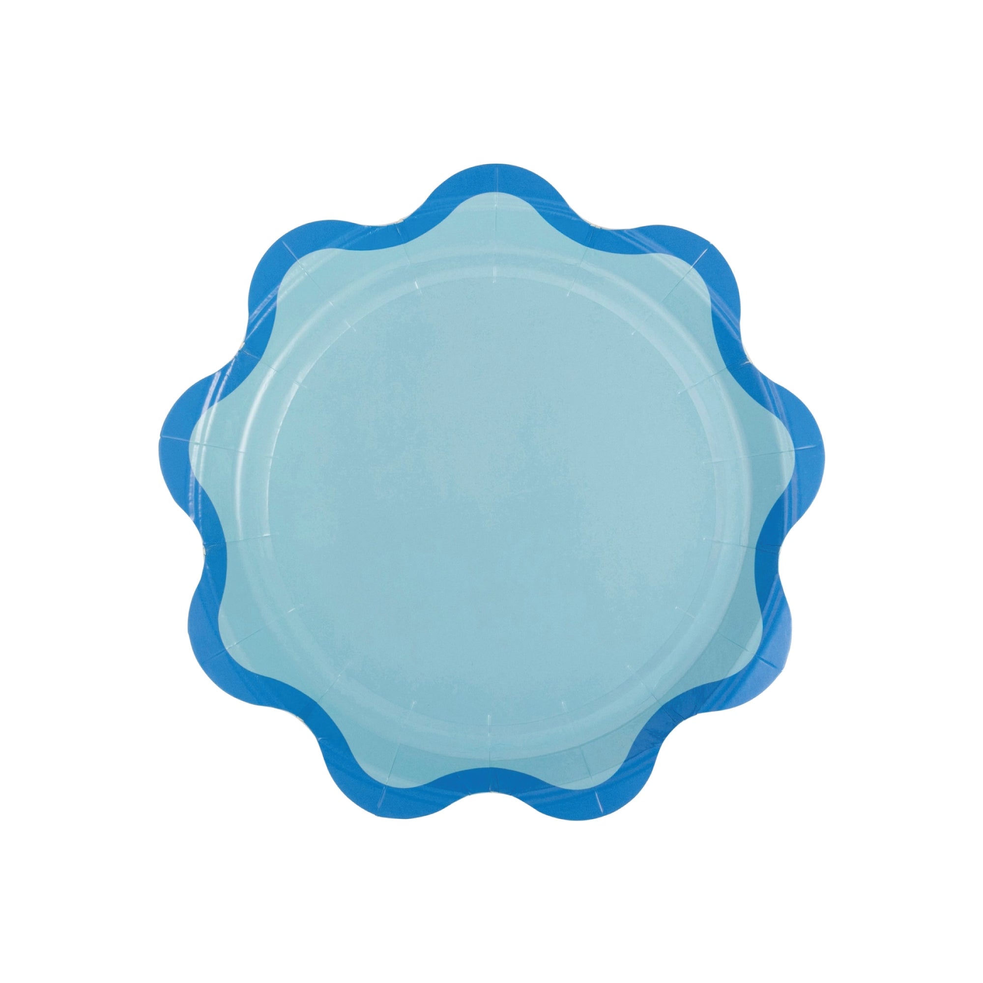Blue Birthday Ric Rac Edge Dessert Plates
