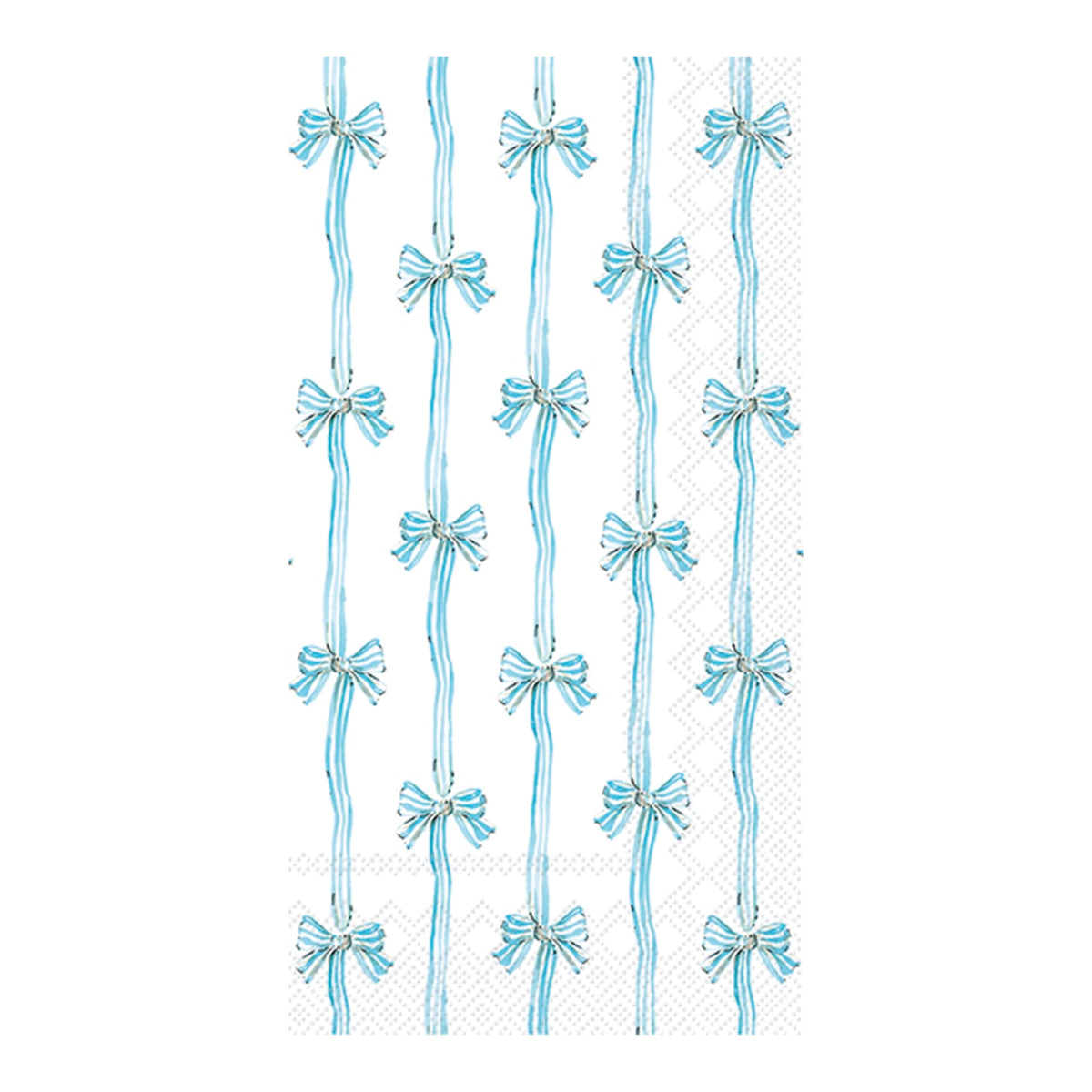 Blue Bow Stripes Paper Guest Towels 16ct | The Party Darling