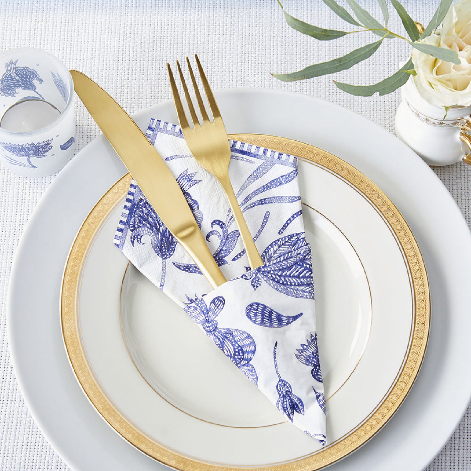 Blue Willow Lunch Napkins 30ct | The Party Darling