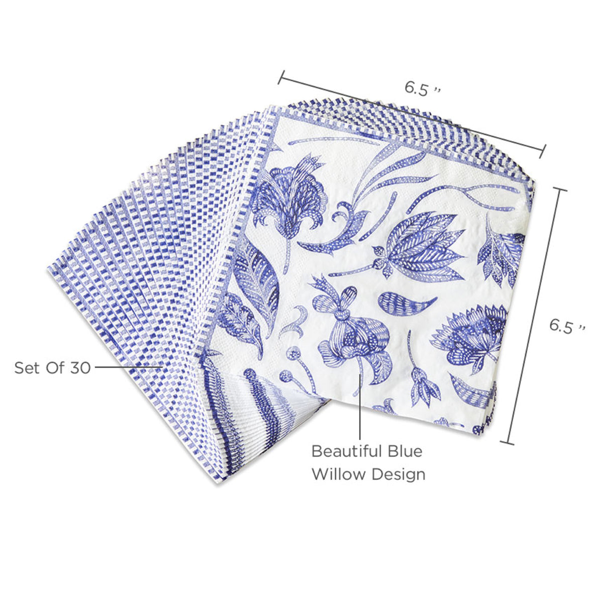 Blue Willow Lunch Napkins 30ct | The Party Darling