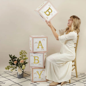 Boho Rainbow Baby Block Decorations Lifestyle
