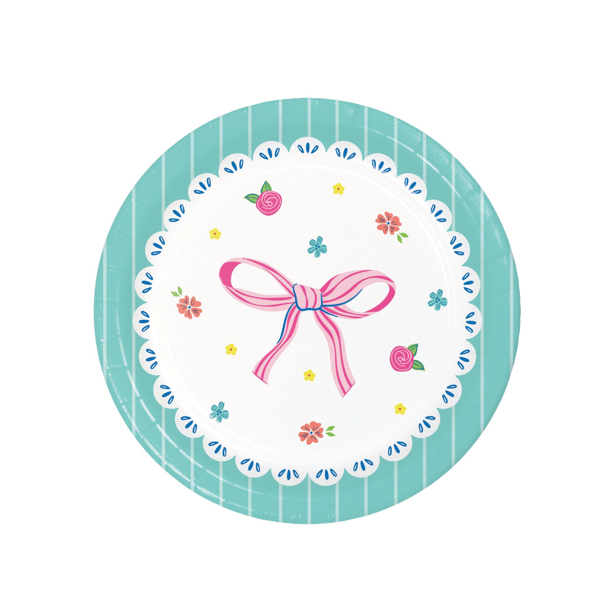 Pastel paper plates for birthdays and baby showers