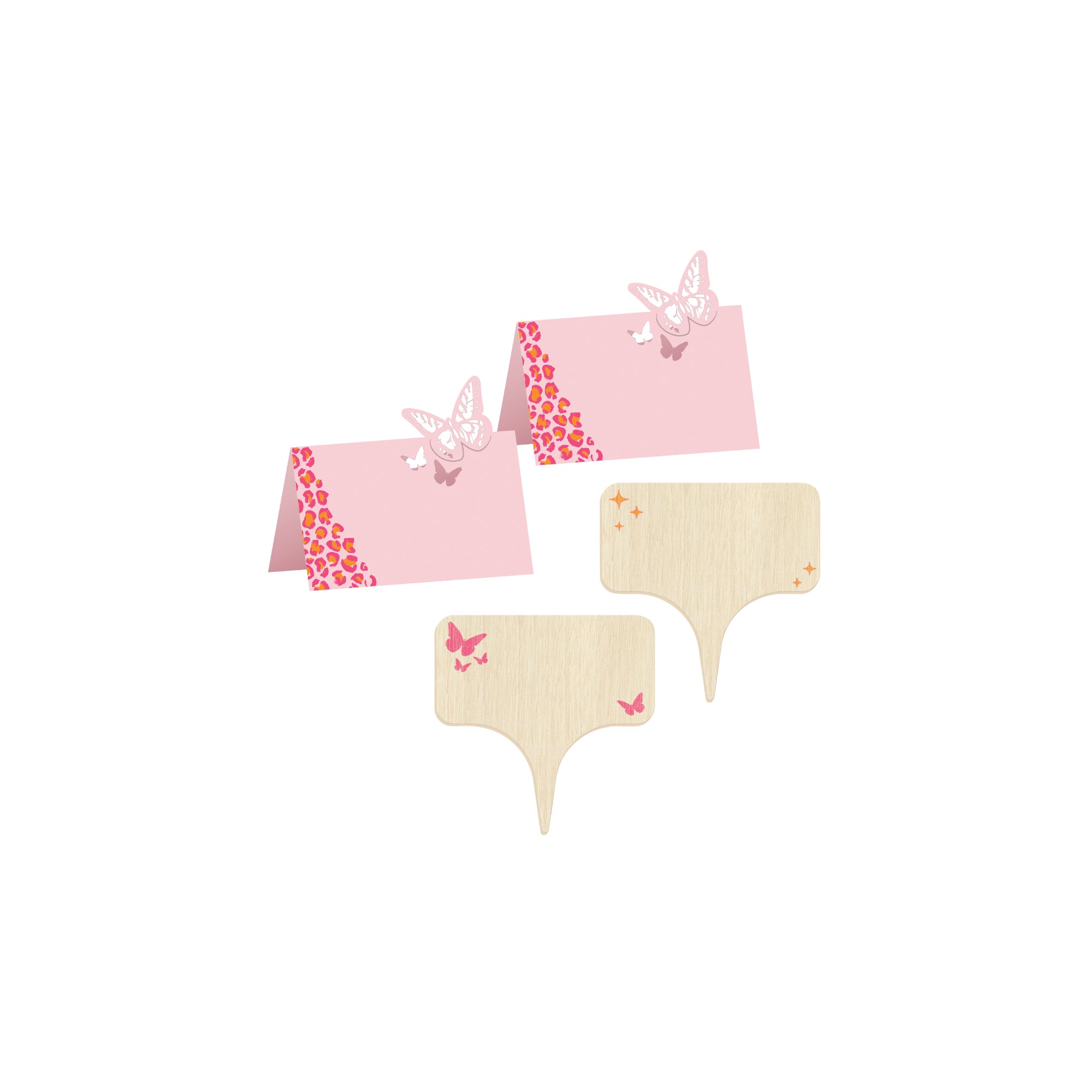 Butterfly Food Labels & Place Cards 8ct | The Party Darling