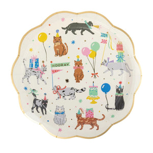 Cat Party Lunch Plates 8ct | The Party Darling