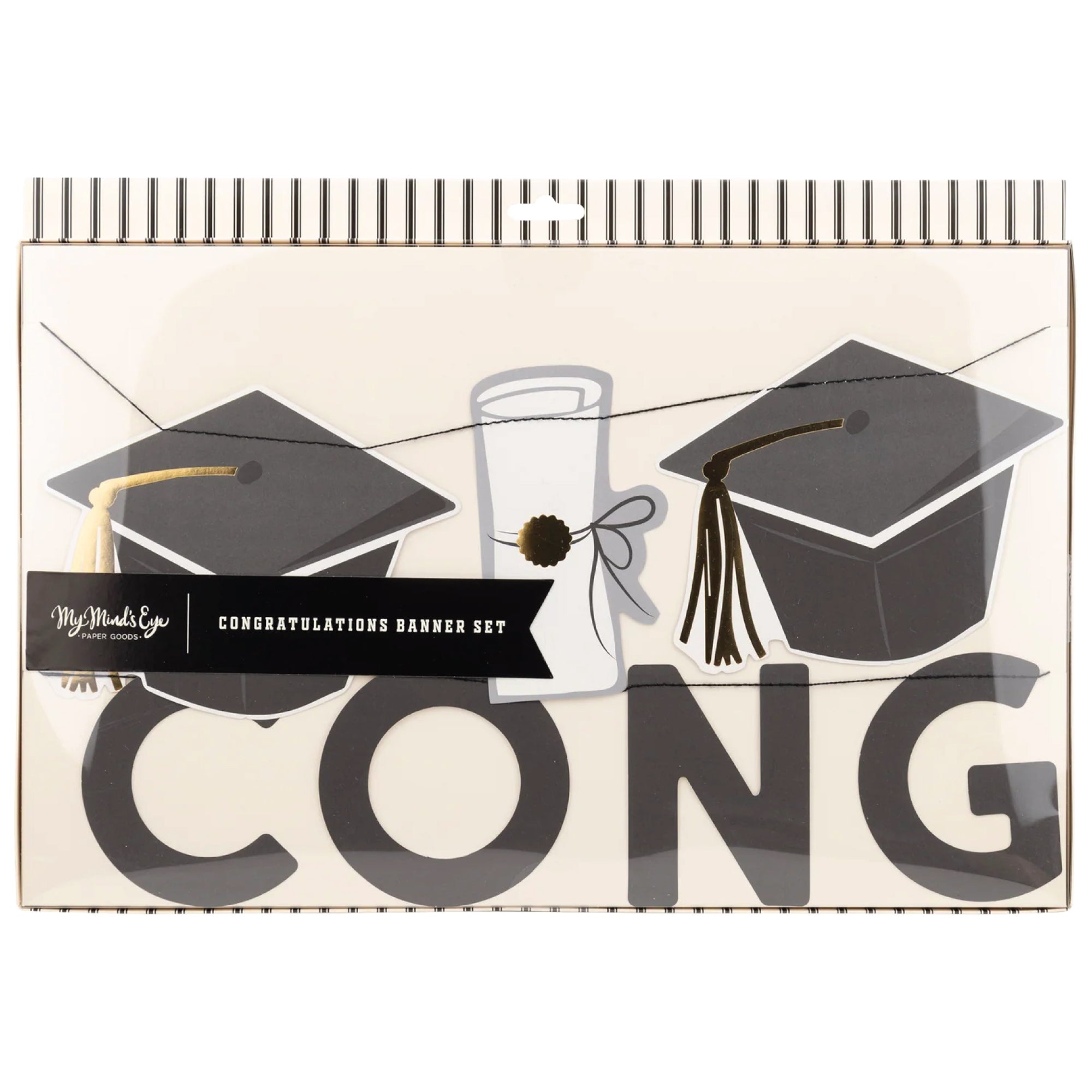 Congratulations Graduation Banner Set 2ct | The Party Darling