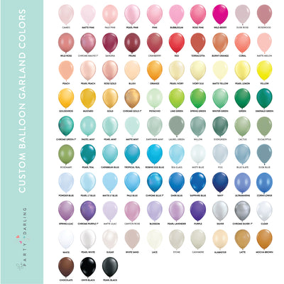 Custom Balloon Garland Kit - Choose Your Colors