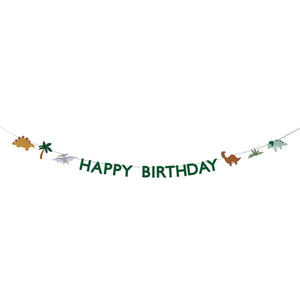 Dinosaur Happy Birthday Banner 10ft | The Party Darling