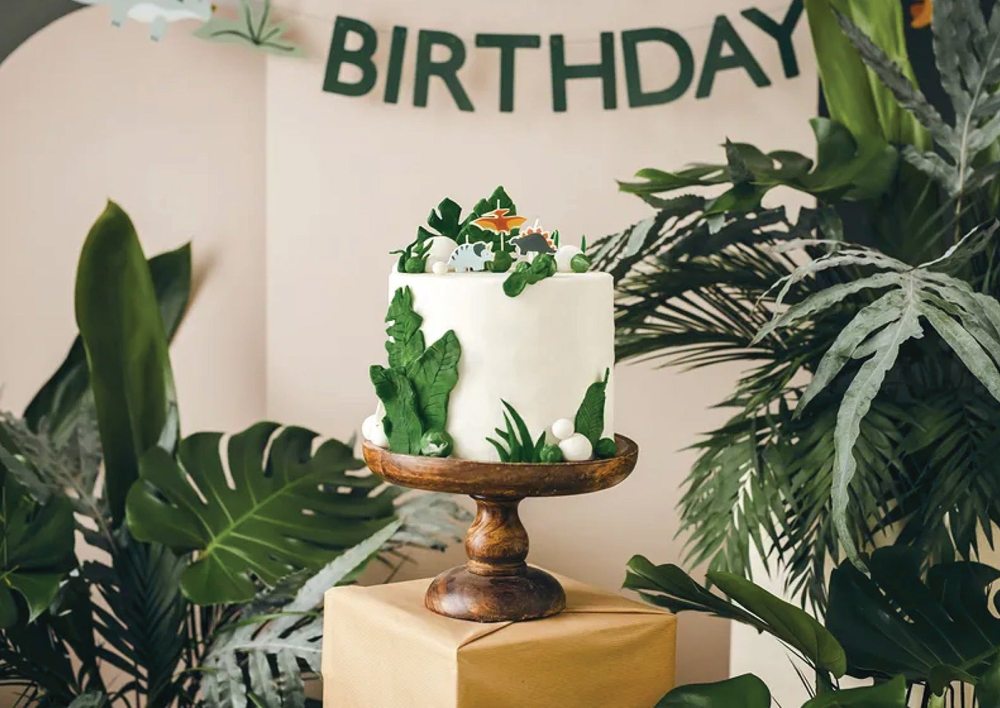 Dinosaur Party Birthday Candles 3ct Party Cake