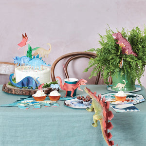 Dinosaur Kingdom Cake Toppers 6ct Displayed