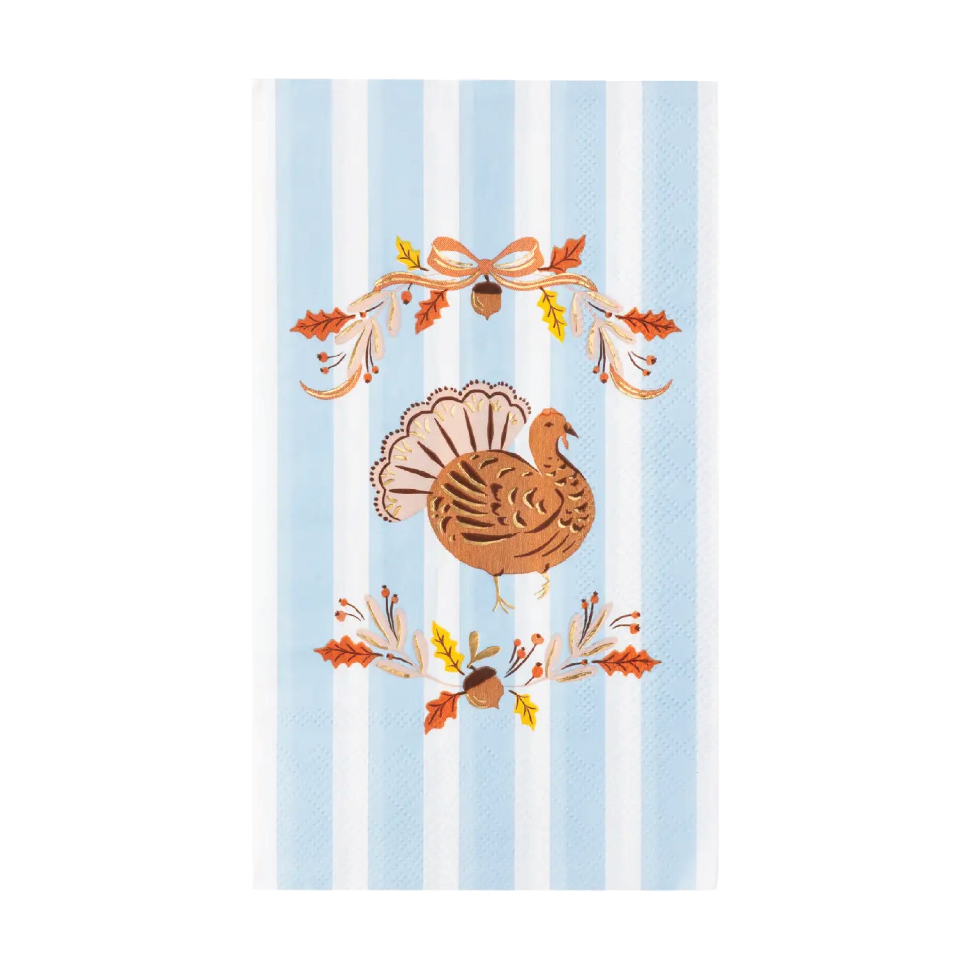 Fall Foliage Turkey Guest Towels with turkey and autumn leaf design