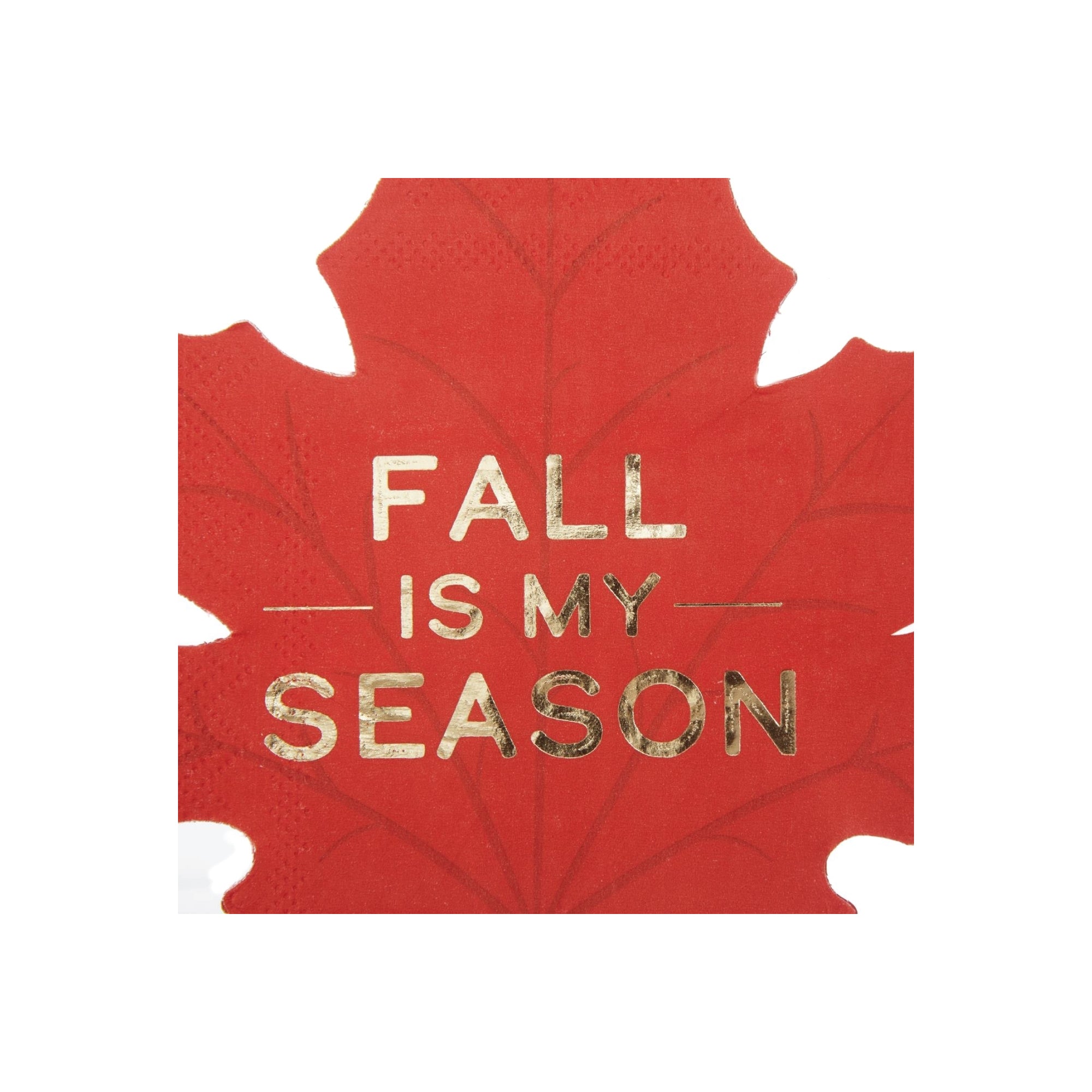 Fall is My Season Leaf Fall Napkins 20ct Dark Orange