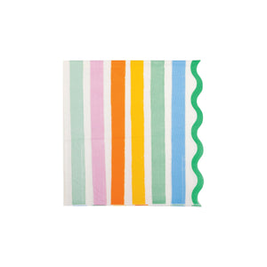 Fiesta Striped Dessert Napkins 24ct | The Party Darling