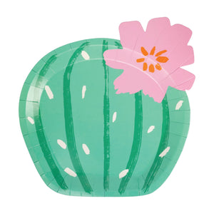 Fiesta Cactus Lunch Plates 8ct | The Party Darling