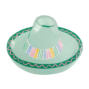 Fiesta Sombrero Dessert Plates 8ct | The Party Darling