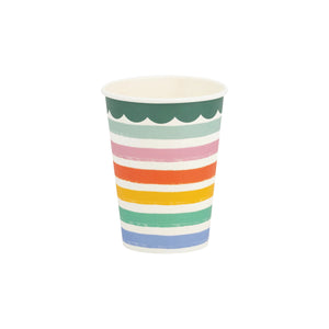 Fiesta Striped Paper Cups 8ct | The Party Darling