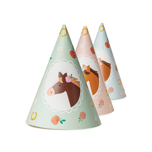 Floral Horse Party Hats 6ct | The Party Darling