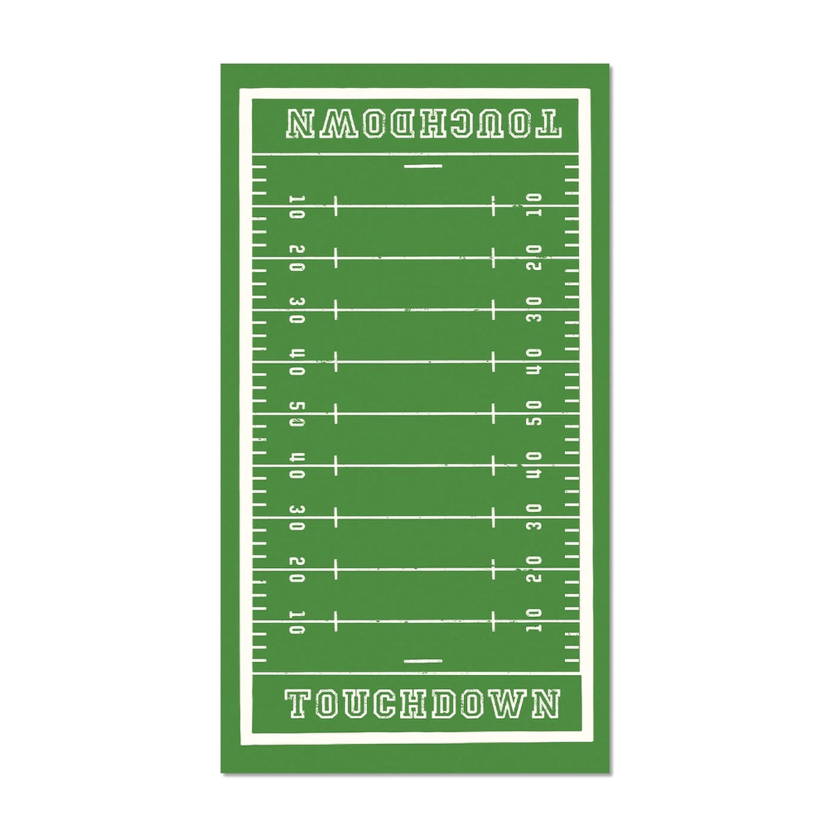 Football field design paper guest towels for game day parties