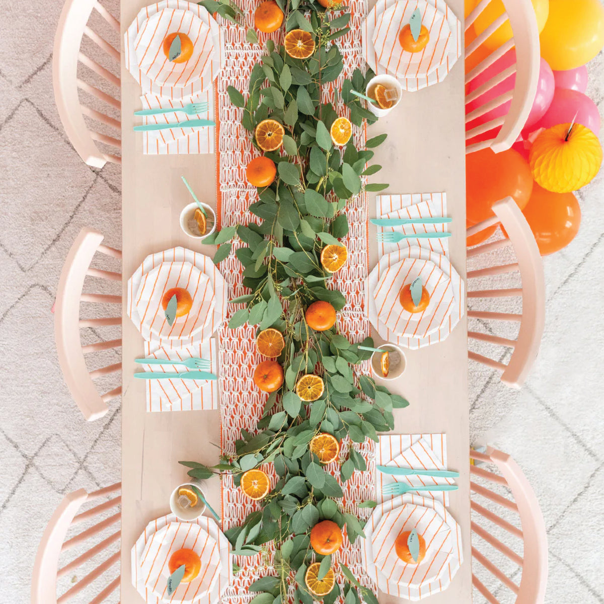 Orange shop dessert plates