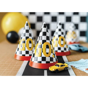 GO! Race Car Party Hats 6ct Party Display