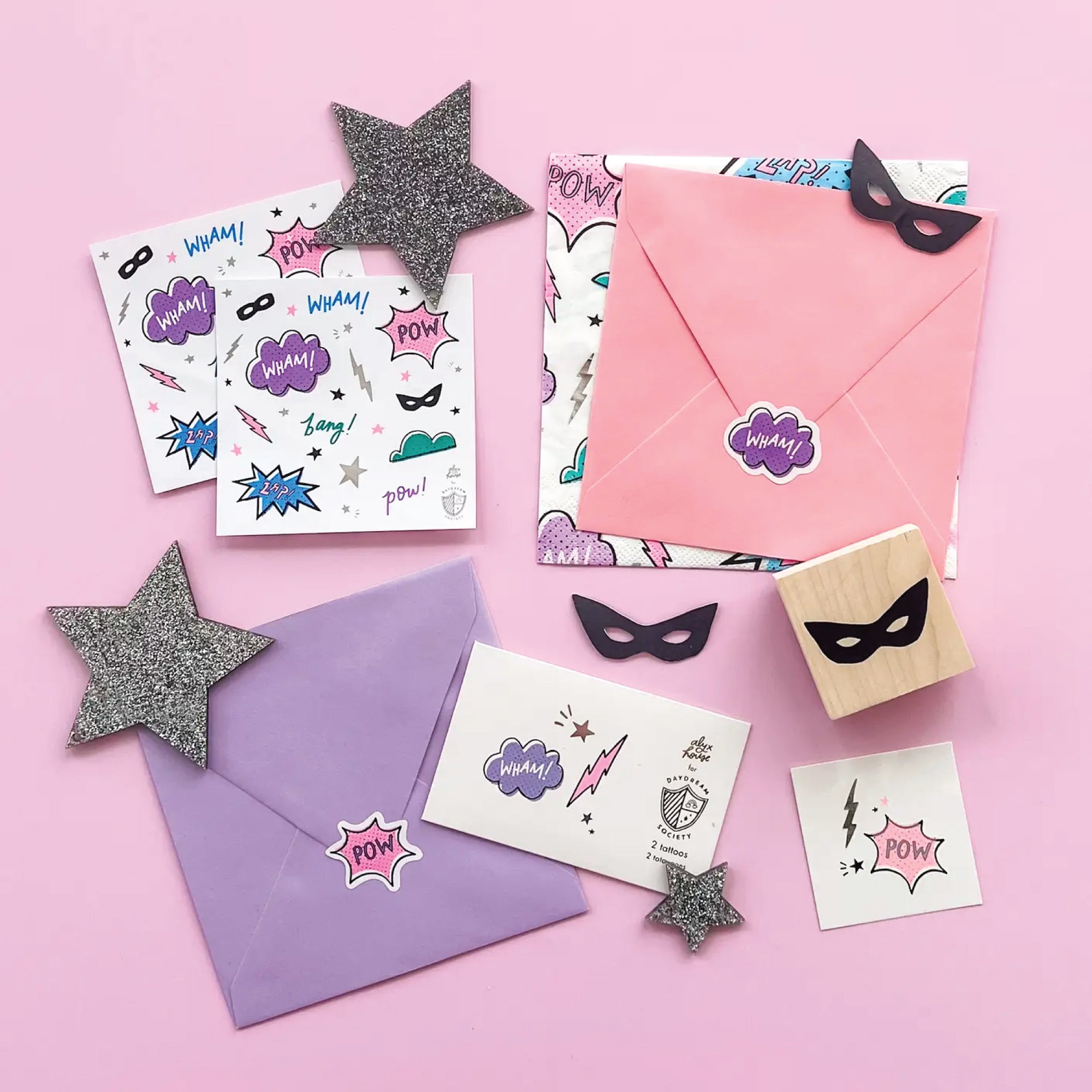 Girl Superhero Stickers Sheets | The Party Darling