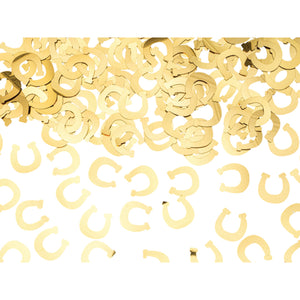 Gold Horseshoe Confetti 0.5oz | The Party Darling