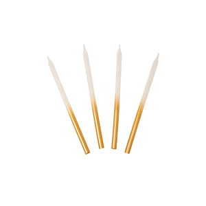 Gold Ombre Birthday Candles 16ct | The Party Darling