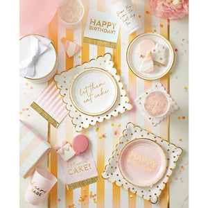 Gold Foil Polka Dot Dessert Napkins 20ct Related Products