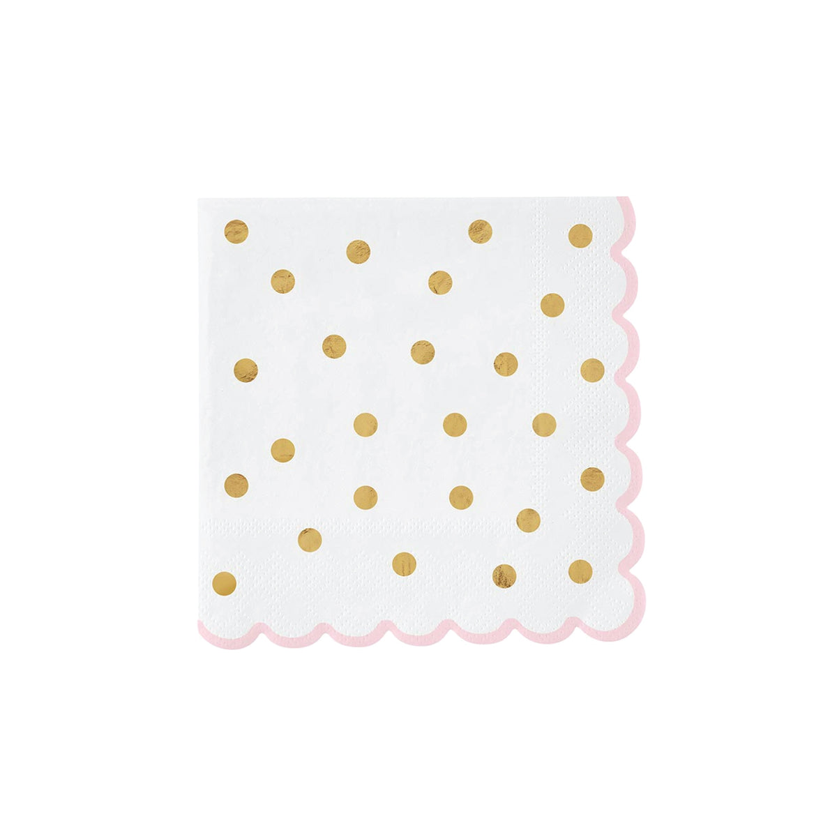 Gold Foil Polka Dot Dessert Napkins 20ct | The Party Darling
