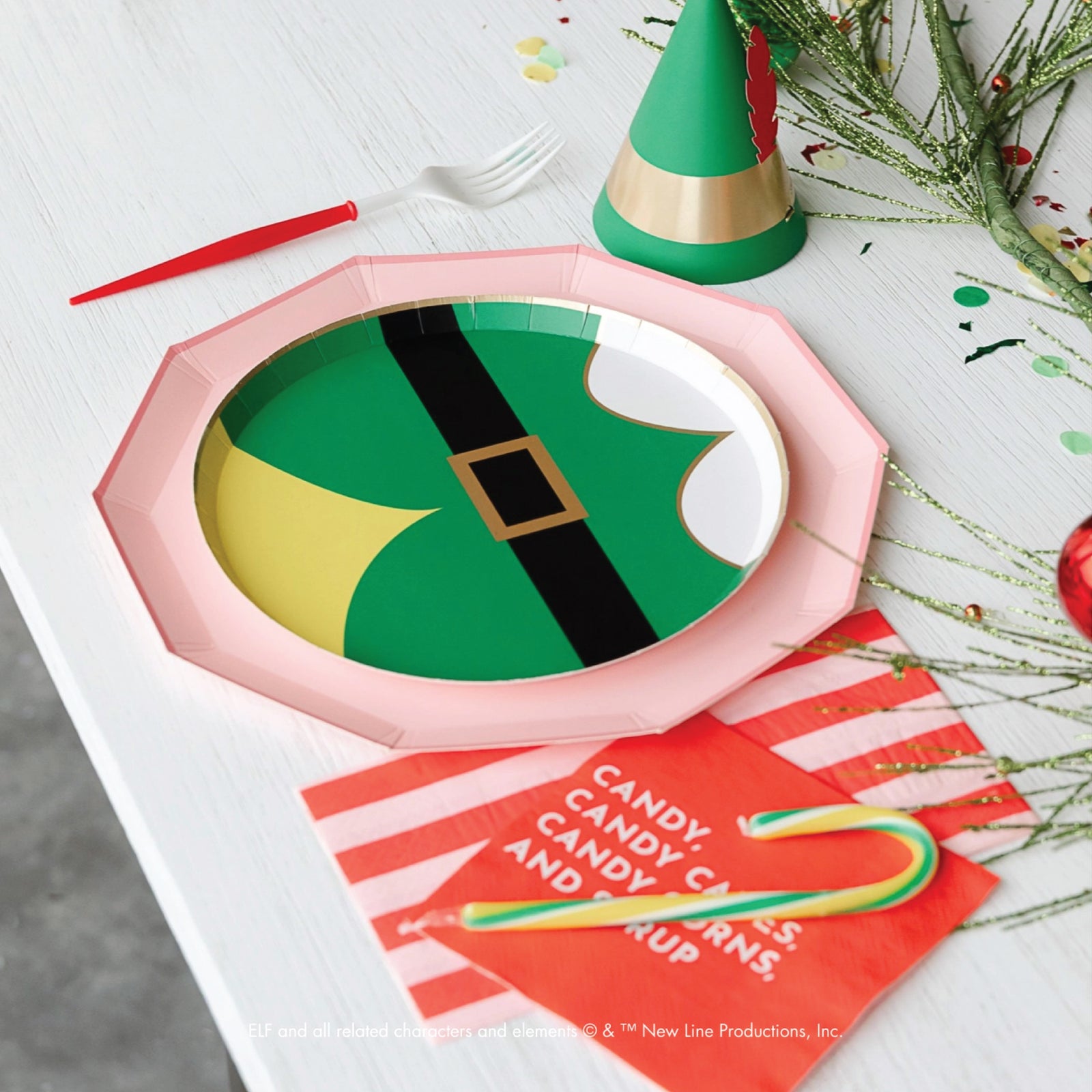 Green Elf Dessert Plates 8ct | The Party Darling