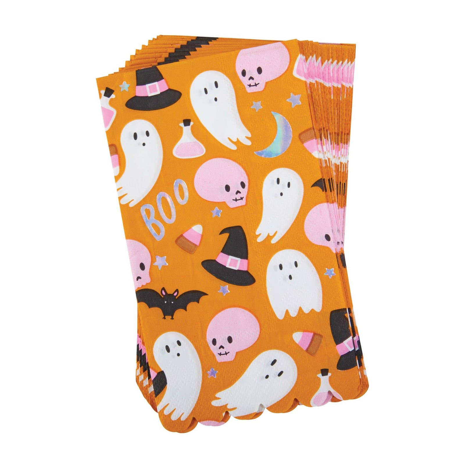 Orange Halloween Icon Paper Guest Towels 16ct | The Party Darling