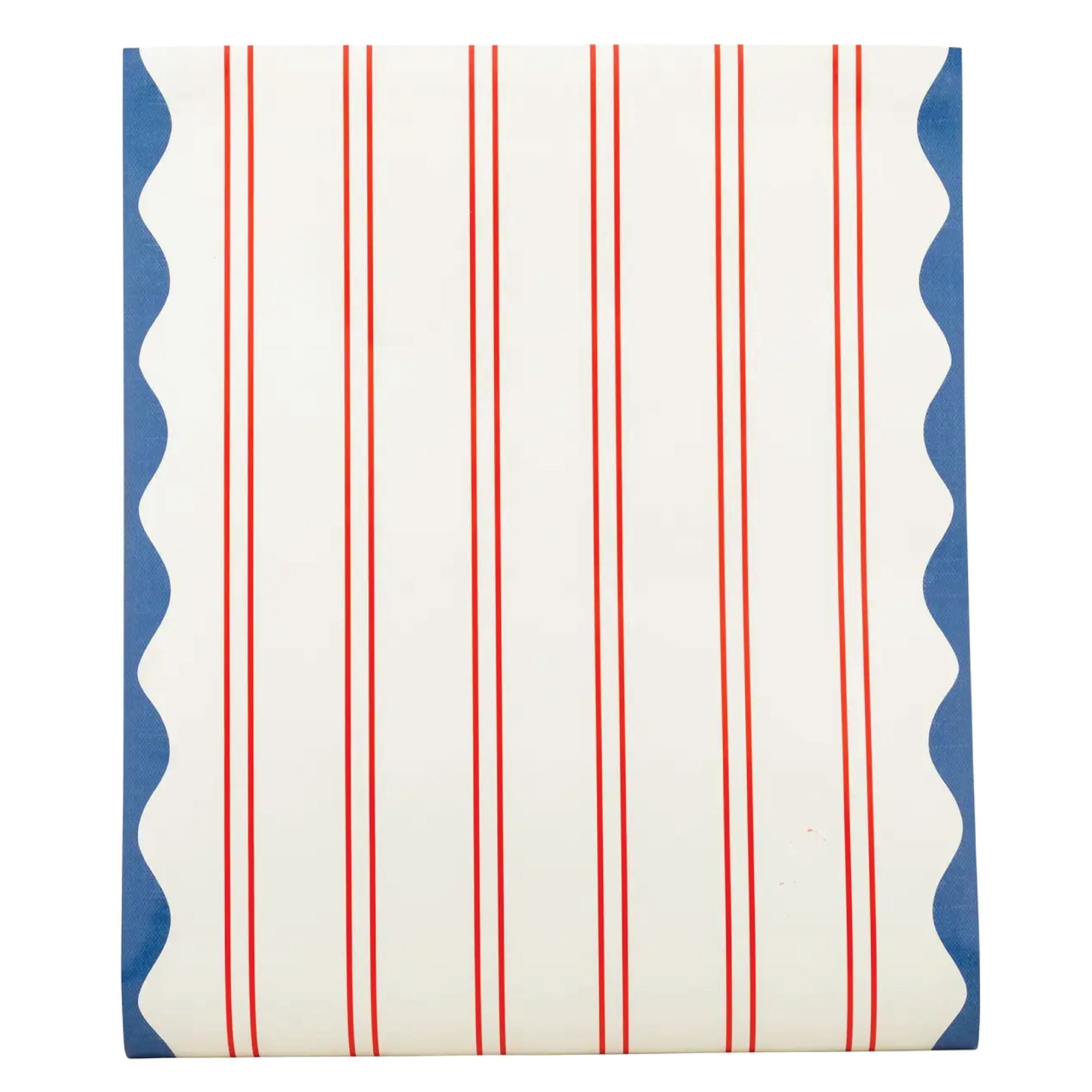 Hamptons Red Striped Paper Table Runer