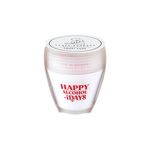 Happy Alcohol-idays Plastic Frosted Wine Cup 8ct Packaged
