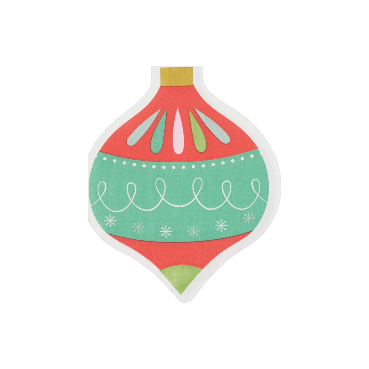 Red & Green Christmas Ornament Napkins 20ct | The Party Darling