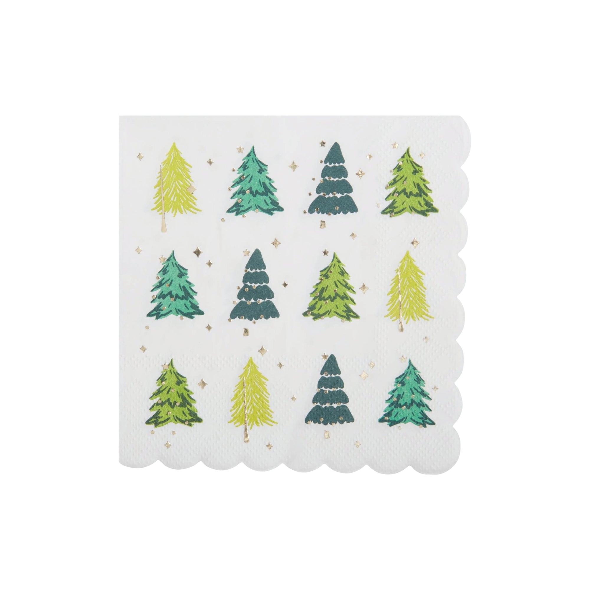 Holiday Trees Dessert Napkins 20ct | The Party Darling