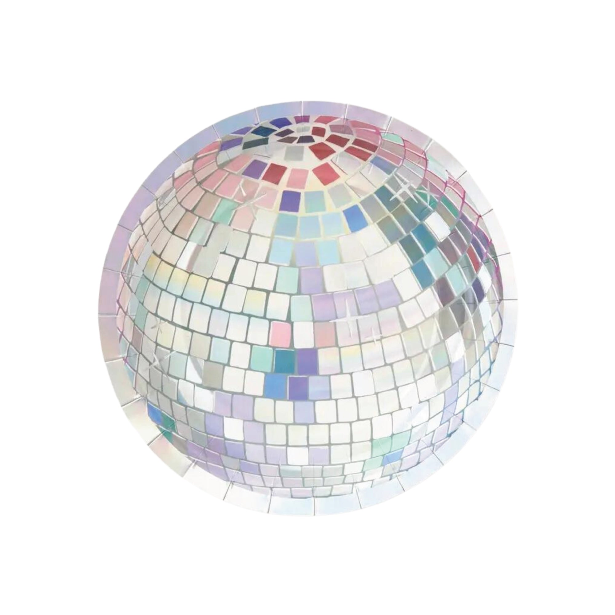 Holographic Disco Ball Dessert Plates 10ct | The Party Darling