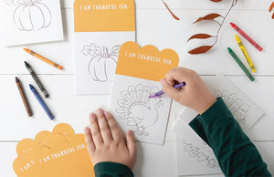 I Am Thankful For Coloring Craft Kit for Kids | The Party Darling