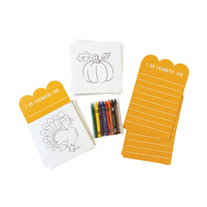 I Am Thankful For Coloring Craft Kit 8ct | The Party Darling