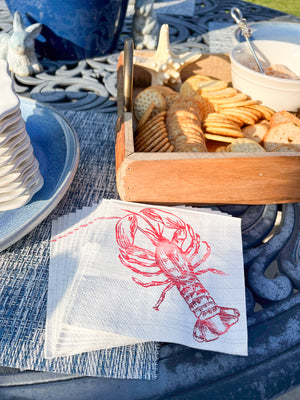 Lobster Dessert Napkins 20ct | The Party Darling